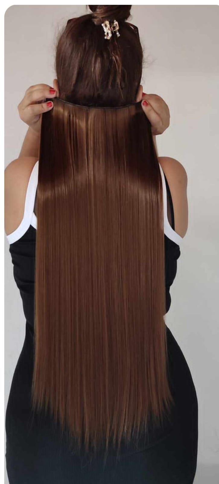 Extensiones de Cabello Semi Humanas Lisa