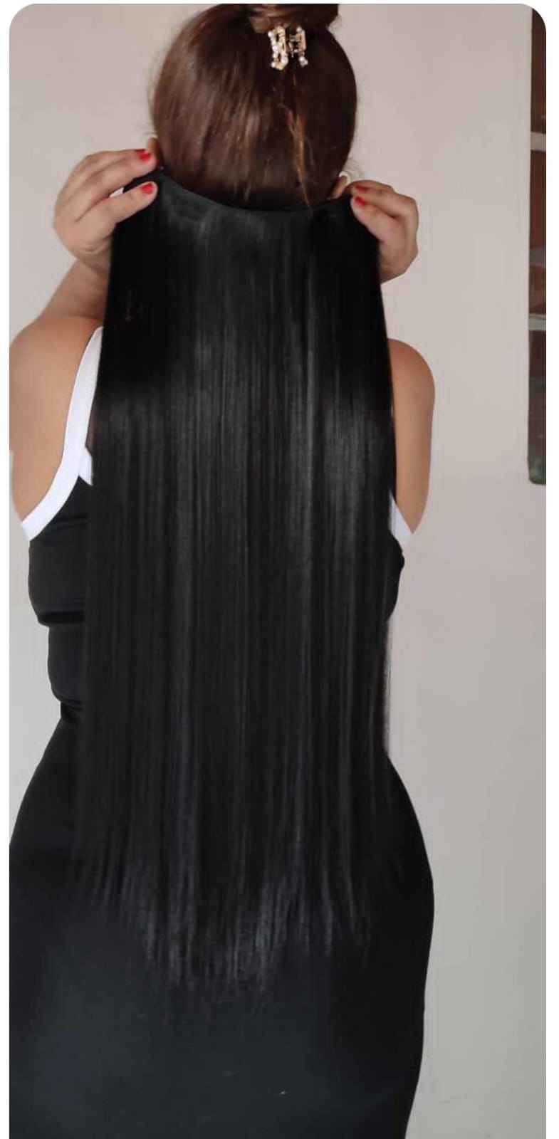 Extensiones de Cabello Semi Humanas Lisa