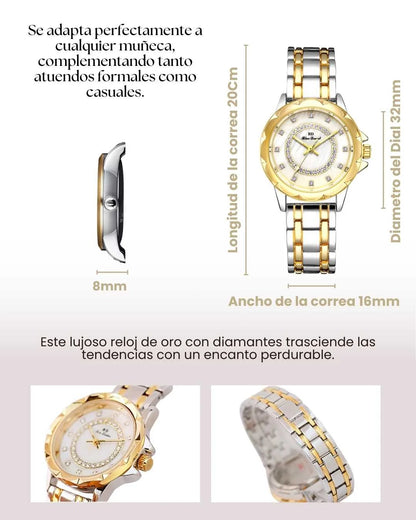 Reloj de oro-plata