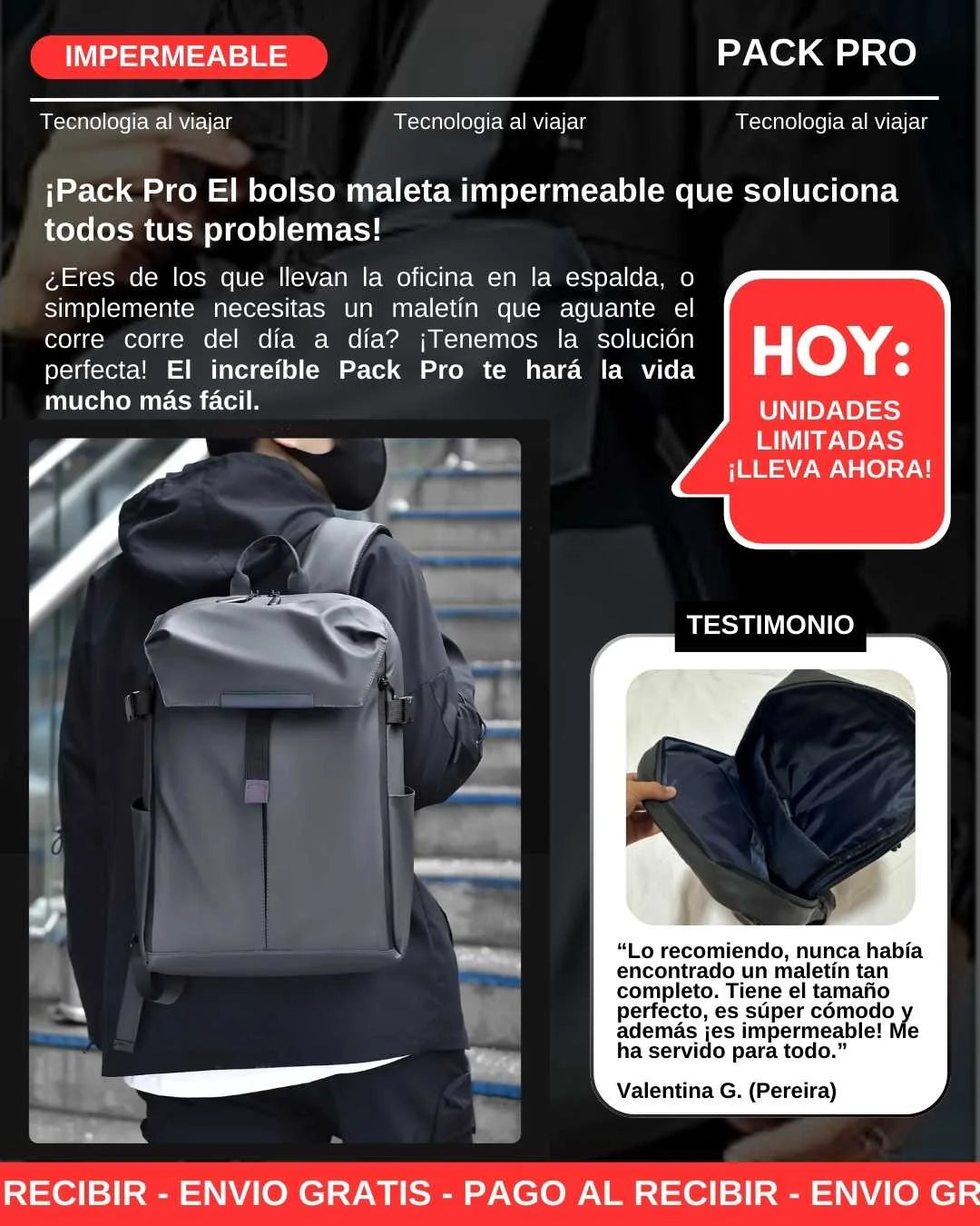 BOLSO MALETA IMPERMEABLE REF-JQ01