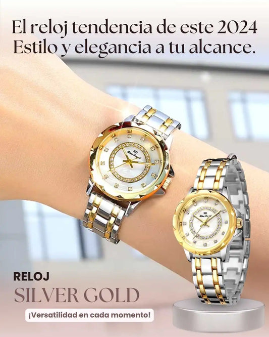 Reloj de oro-plata